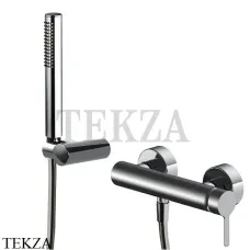 FIMA Carlo Frattini SNAP Смеситель для душа, с гарнитуром F3115CN, Black chrome