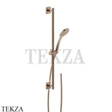 Gessi RILIEVO Штанга в комплекте с душевой лейкой и шлангом 59245-030, Copper глянец