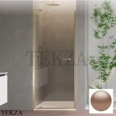 Duka natura 4000 Дверь в нишу распашная 100 крепеж слева, A-DTNL1000COPA10, copper pearl