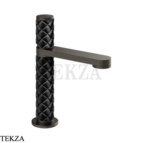 Gessi Pelle Tresse Смеситель для раковины, с донным клапаном 78251-440, Nero/ Black Metal Br. PVD