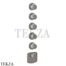 Gessi Ingranaggio-Anello Термостат для душа, 5 потоков, внешняя часть 43240-147, Chrome Brushed