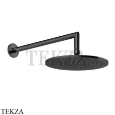 Gessi ANELLO Верхняя лейка с кронштейном D25 см 63348-706, Black Metal