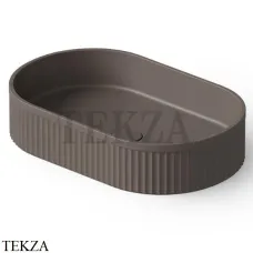 Dea Design Washbasins Раковина настольная 55х35 Solid Surface DD9801 550 6, Grey Brown №6