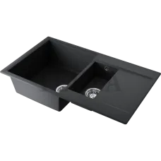 Omoikiri Daisen 86-2 Кухонная мойка Artgranit две чаши 4993477 черный