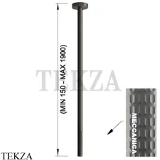 Gessi 316 MECCANICA Излив для раковины потолочный под размер 54296-707, Black Metal Brushed