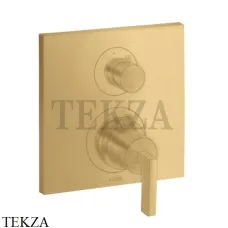 Axor Citterio Термостат для душа на 2 потока, рычаг, внешняя часть 39720250, Brushed Gold