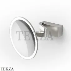 Decor Walther VISION R 5X Косметическое зеркало, 5х увеличение, от сети 0123176, сталь матовая