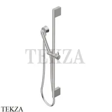 Ritmonio SHOWER Душевой гарнитур на штанге с выводом 74W017 IX, Brushed steel