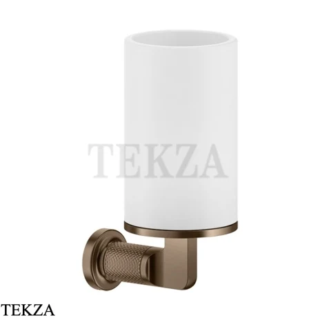 Gessi INCISO accessories Стакан настенный для зубных щеток, белый 58507-761, Coffee Bronze Br. PVD