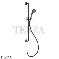 Gessi VENTI20 Штанга в комплекте с душевой лейкой, шланг 65144-707, Black Metal Brushed Gessi VENTI20 Штанга в комплекте с душевой лейкой, шланг 65144-707, Black Metal Brushed