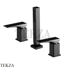 FIMA Carlo Frattini Zeta Смеситель для ванны без излива с гарнитуром F3974/1NS, черный матовый