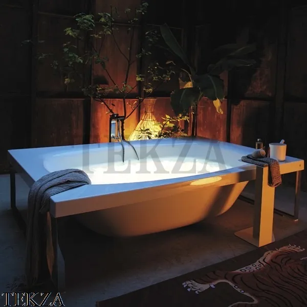 KOS KAOS 2 Ванна свободностоящая на раме из метакрилата 1KATT, белый глянец