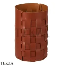 ADJ Bottega Корзина-ведро для мусора D22 см 2035.30/09, бордо/коньяк