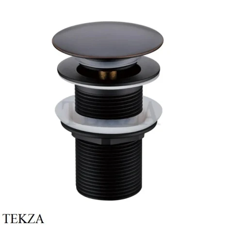 Boheme Донный клапан для раковины, автомат клик-клак 612-B, black черный матовый