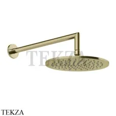 Gessi ANELLO Верхняя лейка с кронштейном D25 см 63348-710, Brass PVD