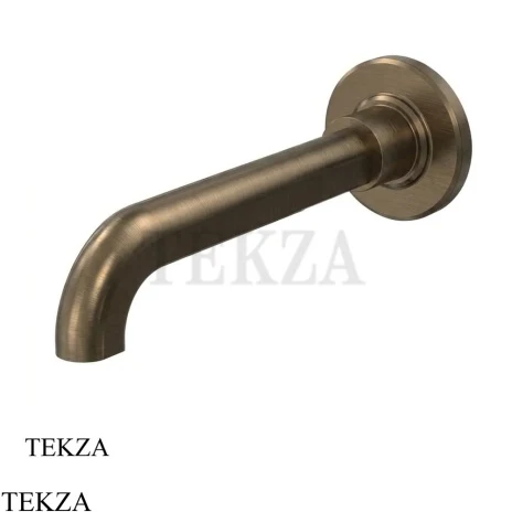 FIMA Carlo Frattini Park Line Излив для раковины на стену F1106/2KS, Brushed Moka Bonze PVD