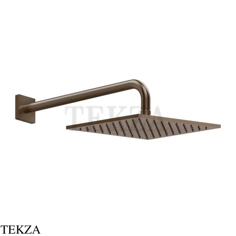 Gessi RILIEVO Верхняя душевая лейка с кронштейном 59158-761, Coffee Bronze Brushed PVD