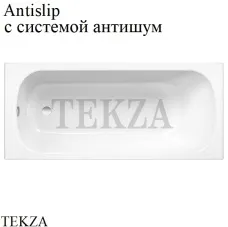BETTE BETTEFORM Встраиваемая прямоугольная ванна 2950-000 AS AD, сталь, антишум, антислип Sense, белый глянец