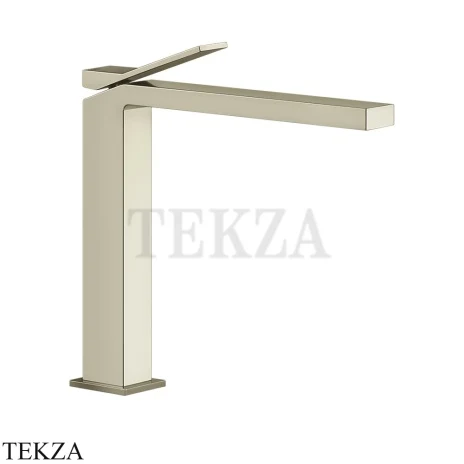 Gessi RETTANGOLO K Смеситель для раковины, без сливного гарнитура 53004-720, Nickel PVD