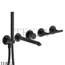 Fantini Sailing Смеситель для ванны 2 потока, внешняя часть 67S1J019B, Deep Black