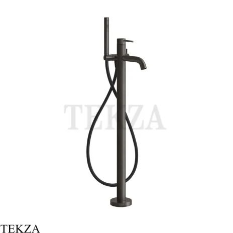 Gessi 316 BATH Смеситель для ванны, внешняя часть 54028-707, Black Metal Brushed PVD