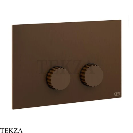 Gessi Incastri Клавиша смыва для инсталляции Tece profil octa 2 75617-845, бронза Dark Brush