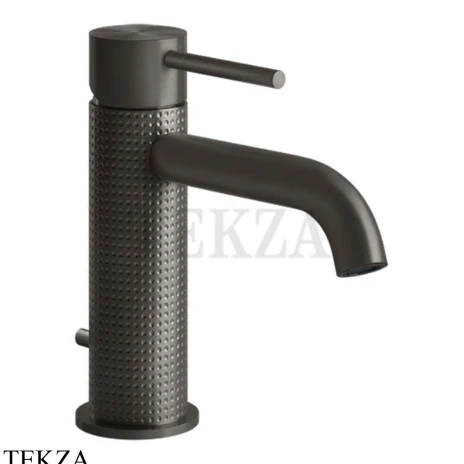 Gessi 316 CESELLO Смеситель для раковины, с донным клапаном 54401-707, Black Metal Brushed PVD