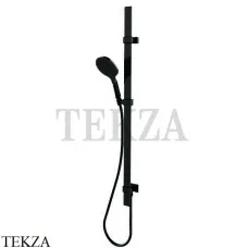 Bossini  APICE Душевая штанга FLAT, c круглой лейкой Easy-Clean D48086.073, черный матовый