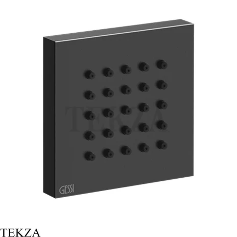 Gessi Rettangolo shower BODY JETS Боковая форсунка 32973-706, Black Metal PVD