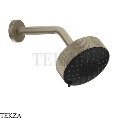 Gessi INGRANAGGIO Верхняя лейка D12,9 с кронштейном из стены, 63556-149, Finox Brushed Nickel