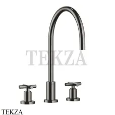 Dornbracht TARA Смеситель для кухни на 3 отверстия 20816892-19, Dark Chrome