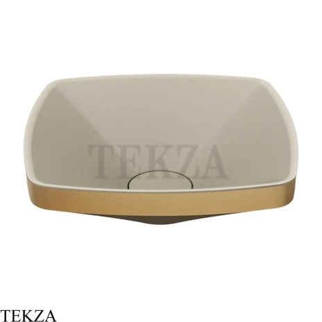 Gessi Jacqueline Раковина настольная, без перелива 77610-726, бронза Brushed
