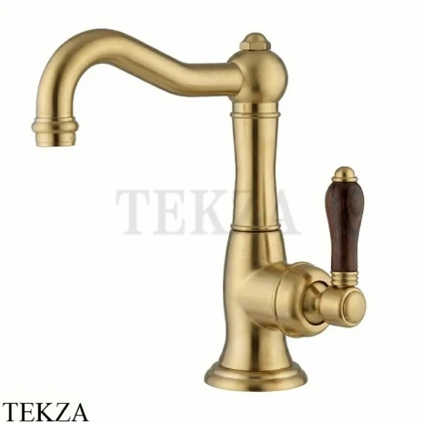 Nicolazzi Cinquanta Смеситель для раковины Forest с донным клапаном, 3452OS77C, Brushed brass