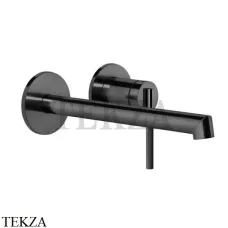 Gessi INGRANAGGIO Смеситель для раковины длинный излив, внешняя часть 63583-706, Black Metal