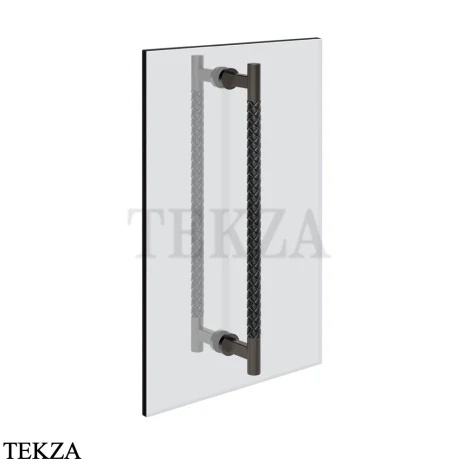 Gessi Pelle Tresse Полотенцедержатель для крепления на стекло, 60 см 78733-440, Nero/ Black Metal Br. PVD