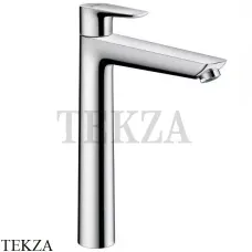 Hansgrohe Talis E Смеситель для раковины высокий, с донным клапаном 71716000, хром глянец