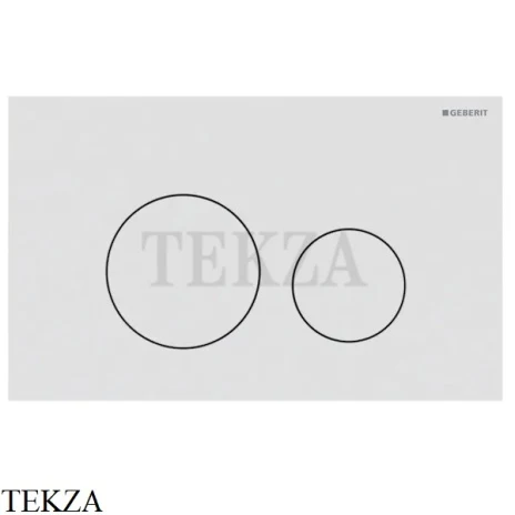 Geberit Sigma40 Клавиша смыва круглая, сталь 115.628.JT.1, белый матовый