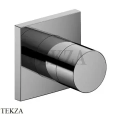 Keuco IXMO Pure Вентиль запорный, переключатель на 2 потока, квадрат, внешняя часть 59557130002, Хром черный шлифованный