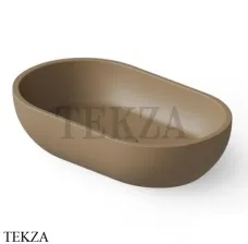 Dea Design Washbasins Раковина настольная овальная Solid Surface DD9033 550 2, Light Camel №2