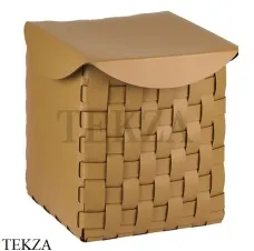 ADJ Bottega Корзина-ёмкость для мелочей высокая 35x35 см 1047.40/55, горчичный/оливковый