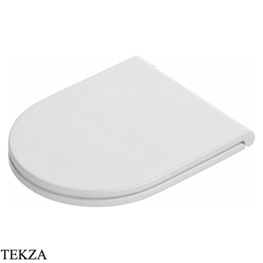 ArtCeram Solida сиденье с крышкой Flat быстросъёмное с микролифтом FLA016 05 71, белый матовый