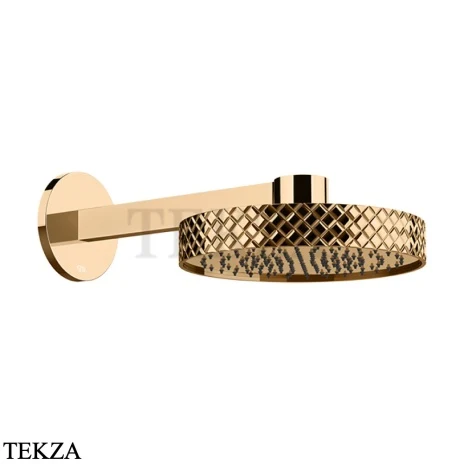 Gessi Pelle Tresse Верхняя лейка с кронштейном D30,5 см, 78149-735, Warm Bronze PVD