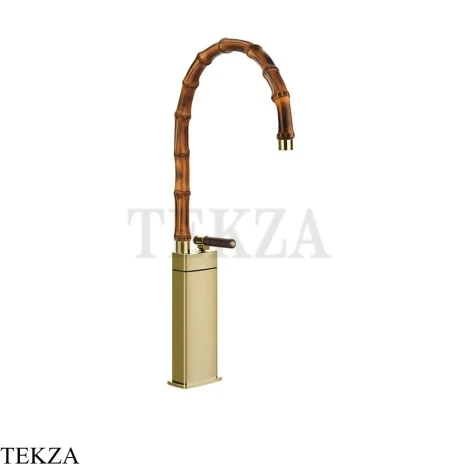 Gessi Jacqueline Смеситель для раковины высокий, без донного клапана 77237-710, шампань глянец