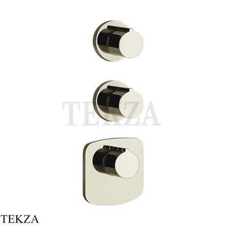 Gessi Ingranaggio-Anello Термостат для душа, 2 потока, внешняя часть 43234-720, Nickel PVD