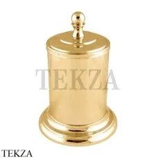 Migliore Mirella Баночка настольная для ватных дисков и палочек 17310, золото глянец