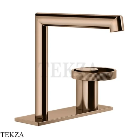 Gessi ANELLO Смеситель для раковины на планке, без донного клапана 63315-030, Copper PVD