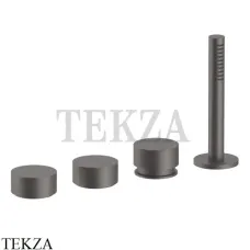 Fantini AF/21 Смеситель на борт ванны, традиционный, с гарнитуром 27P5A267, Matt Gun Metal PVD