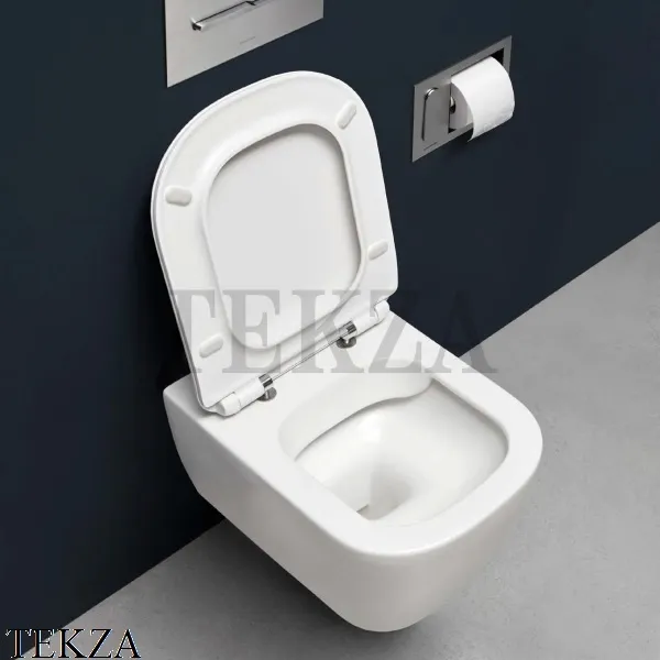 Antonio Lupi KOMODO Унитаз подвесной матовый, без ободка, сиденье микролифт, белый матовый