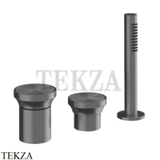 Gessi Origini MATERIC Смеситель для ванны с гарнитуром, без излива 66043-706, Black Metal PVD