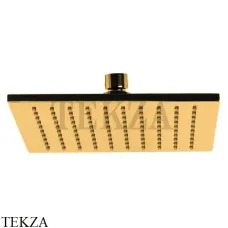FIMA Carlo Frattini WELLNESS Верхняя лейка для кронштейна 20х20 см F2630/2OR, золото глянец